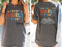 Disney Epcot World Tour Shirt, Retro Disney Epcot Shirt, Epcot Center 1982 Shirt, Drinking Around The World,Disney Shirt