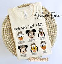 Disney Religious shirt, God Says I Am, Disney Safari Bible Verses,Faith Shirt, God says I am,Faith Gift Shirt,