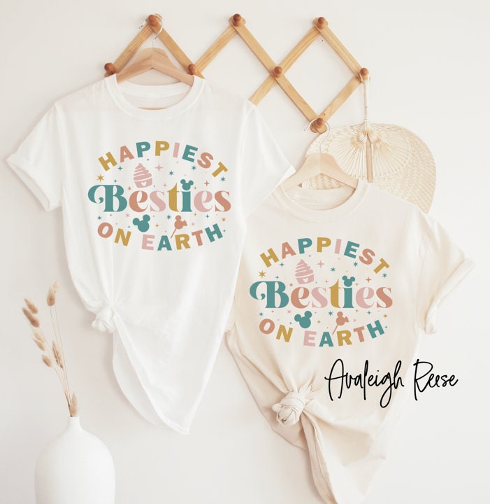 Disney Happiest Besties On Earth Shirt, Disney Friends Shirt, Disney Castle Shirt, Disneyworld Shirt, Disney Family Shirt