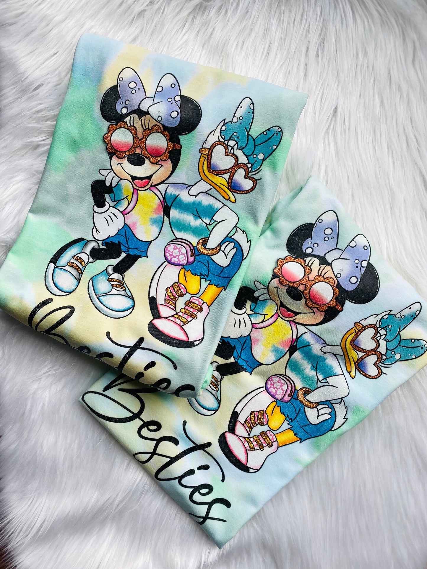Minnie and Daisy Besties - Best Friends Minnie and Daisy Shirt  - Disney Tie Dye Shirts