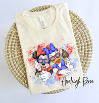 Minnie and Daisy Face - Best Friends Disney Shirt  - Disney Family Shirts - Minnie Mouse and Daisy Duck Patriotic Shirts