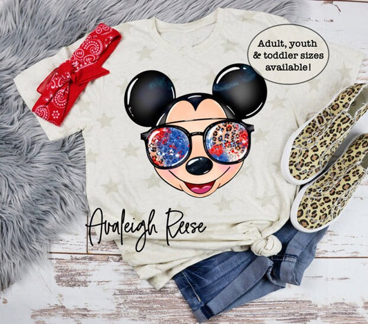 American Mickey Mouse 4th Of July Shirt| Disney Shirts| Disney Shirts for Women| Magic Kingdom Shirt| Unisex Fit