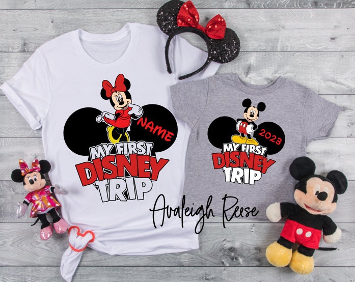 My first Disney Trip, Matching Disney Shirts ,Disney vacation ,Disney family shirts, Disney kids shirts ,Disney family matching shirts