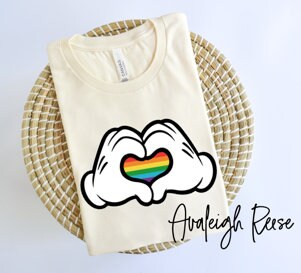Disney Pride 2023 LGBT Shirt, Mickey And Friends Gay Days Orlando Shirt, Rainbow Color Mickey Love Shirt, Pride Month Tee, Love Is Love