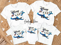 Disney Bound, Disney Airplane Design, Disney Trip, Disney family shirts, Disney kids and adults shirt, Disney Unisex Tees