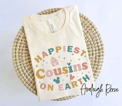 Disney Happiest Cousins On Earth Shirt, Disney Friends Shirt, Disney Castle Shirt, Disneyworld Shirt, Disney Family Shirt