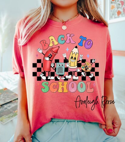Back to School Retro Shirt, Comfort Colors Teacher Shirt, Retro Teacher Sweatshirt, Teacher Shirt, Teacher Sweatshirt