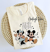 hey boo mickey halloween shirt, The Most Magical Place, Fall Best Day shirt, Halloween Spooky Family