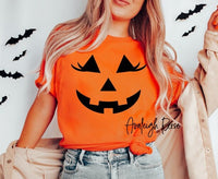 Jack O Lantern Pumpkin Face Shirt, Halloween Shirt, Scary Pumpkin Shirt, Halloween Gift, Halloween Party Outfit, Pumpkin Tee, Spooky Season