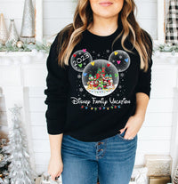 Personalized Mickey & friends Snow Globe Family Christmas shirt, Mickey's very merry Christmas party 2023 shirt,Walt Disney world Christmas