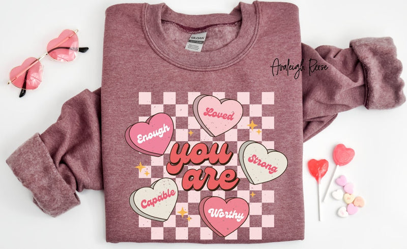 Cute Teacher Valentine Sweatshirt, Retro Heart Sweatshirt, Women's Valentines Day Sweatshirt, Love Valentine Sweatshirt