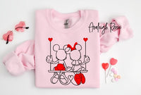 Mickey and Minnie Swing Shirt, Valentines Day,Disneyworld Valentines Travel Shirt,Valentines Day Disney Matching Shirt,Gift For Valentine