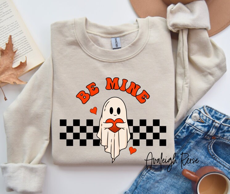 Valentines Ghost Sweatshirt,Cute Ghost Sweater,Spooky Valentine ,Boo Boo Valentine,Valentines Day Gift,Husband Valentines,XOXO Sweatshirt