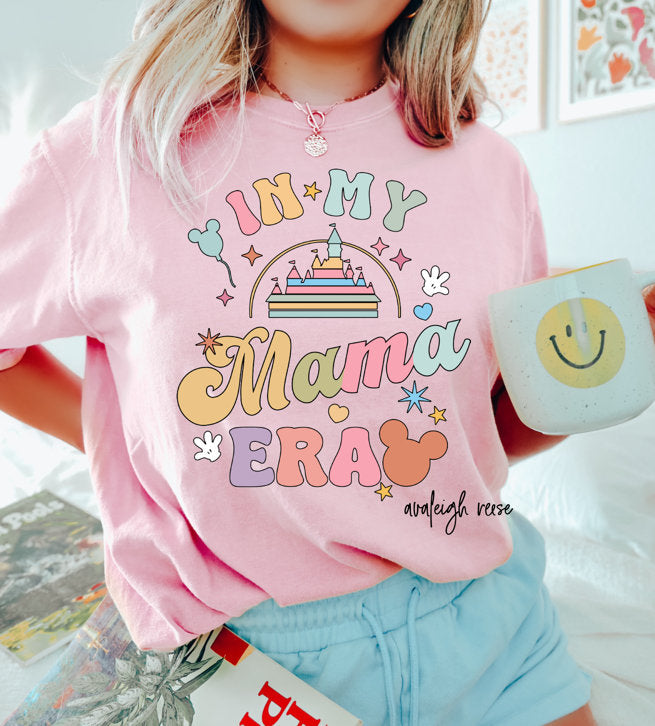 In My Mama Era Shirt, Girls Mama Disney Princess Shirt, Colorful Disneyland Princess Shirt, Womens Disney Shirt, Disney World Princess Shirt