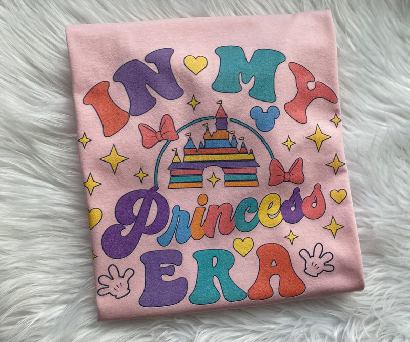 In My Princess Era Shirt, Girls Disney Princess Shirt, Colorful Disneyland Princess Shirt, Girl's Disney Shirt, Disney World Princess Shirt