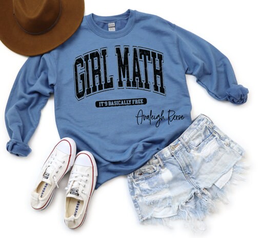 Girl Math Sweatshirt, Girl Math Shirt, Girls Trip, Funny Sweatshirt, Girl Math University Sweater, Girl Math Crewneck, Best friends Shirt