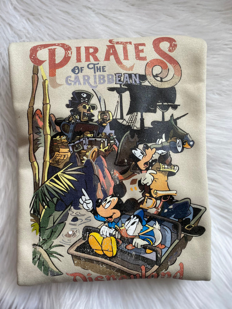 Vintage Pirates of the Caribbean Disneyland shirt, Mickey and Friends Pirates Shirt, Disney Family Shirts, Disneyworld Shirts