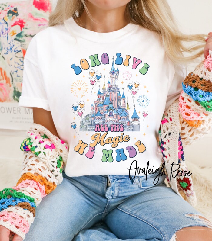 Comfort Colors® Comfort Colors® Long Live All The Magic Shirt, Magic Kingdom Shirt, Disney Castle Shirt, Disney Balloon T Shirt