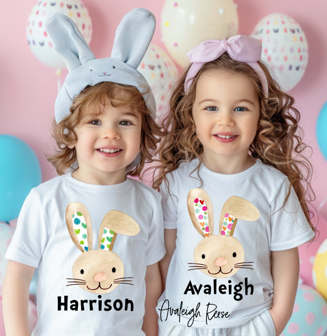 Custom Watercolor Easter Bunny Shirt, Easter, Easter Bunny Shirt,Kids Easter Shirt, Cute Easter Shirt,Easter Day Shirt, Easter Bunny Shirt
