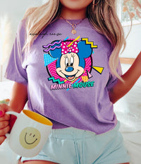 Comfort Colors® Minnie Mouse Retro shirt, Disney 80's shirt, Retro Disney graphic tee, Magic Kingdom for women and family