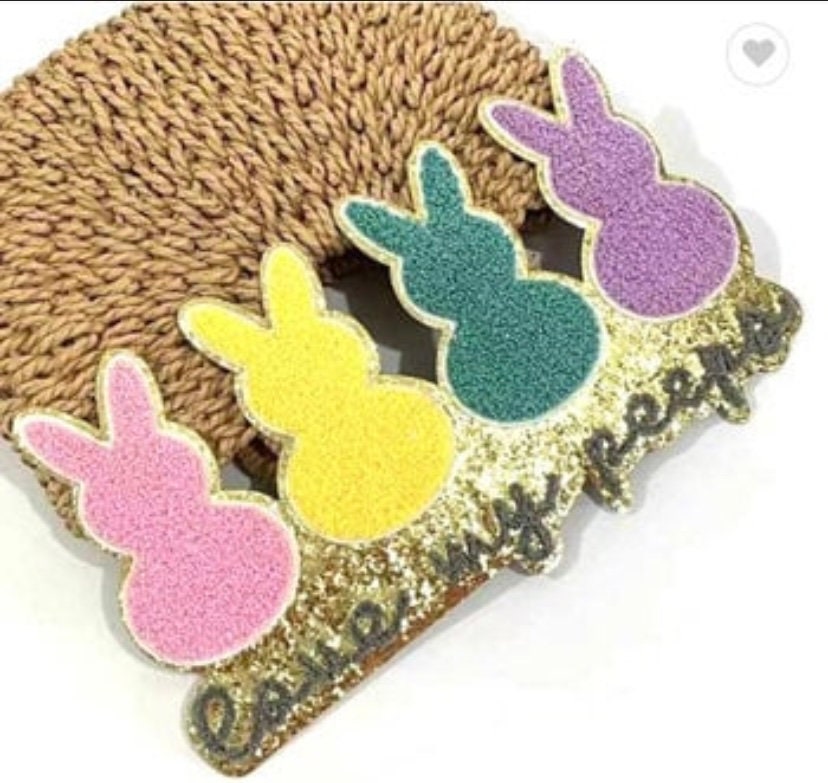 SHIPS SAME DAY Love My Peeps Chenille Patch Easter Peep Chenille Patch