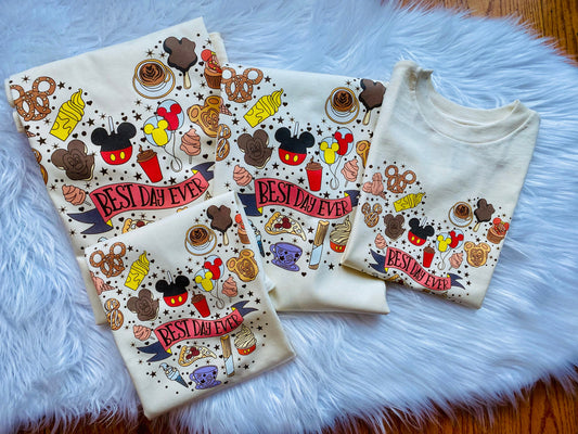 Best Day Ever Disney Snacks T-Shirt, Best Day Ever Disney Snacks Shirt, Family Best Day Ever Shirt, Family Matching Cute Snacks Shirt