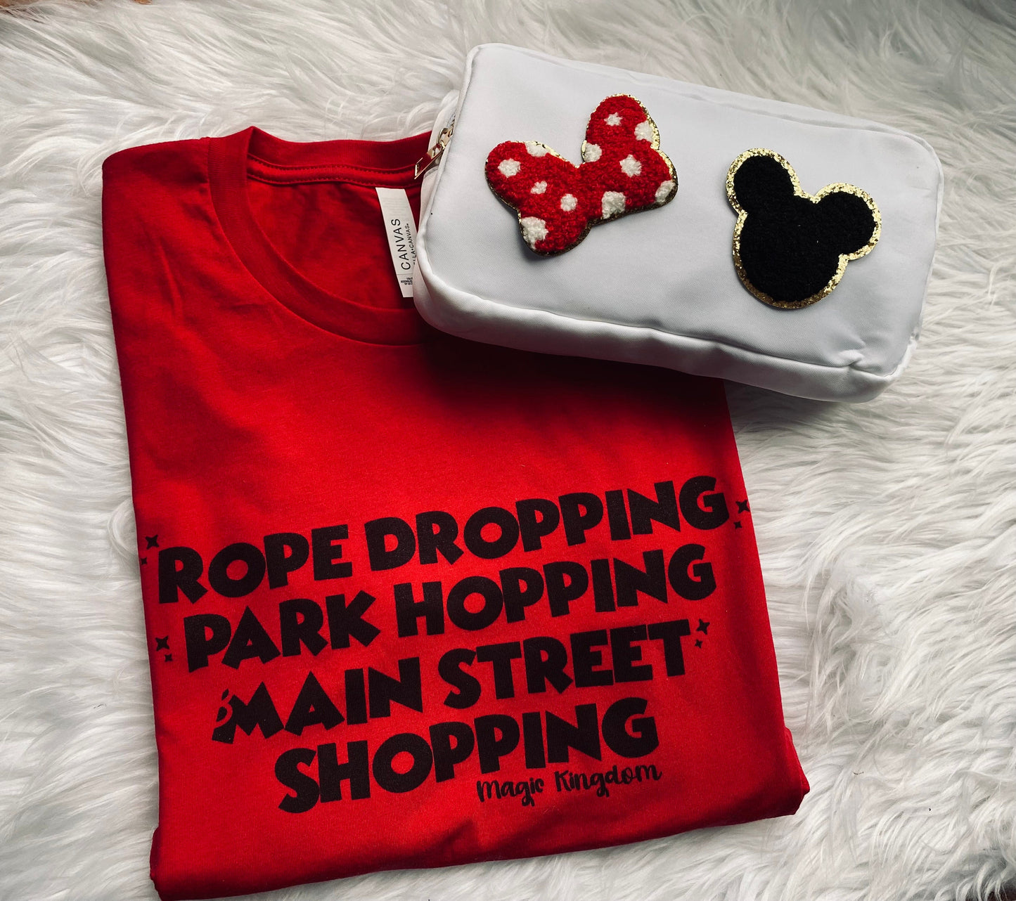 Comfort Colors® Rope Dropping Park Hopping Main Street Shopping T-shirt, Magic Kingdom shirt, Happiest Places on Earth, Theme Park tee