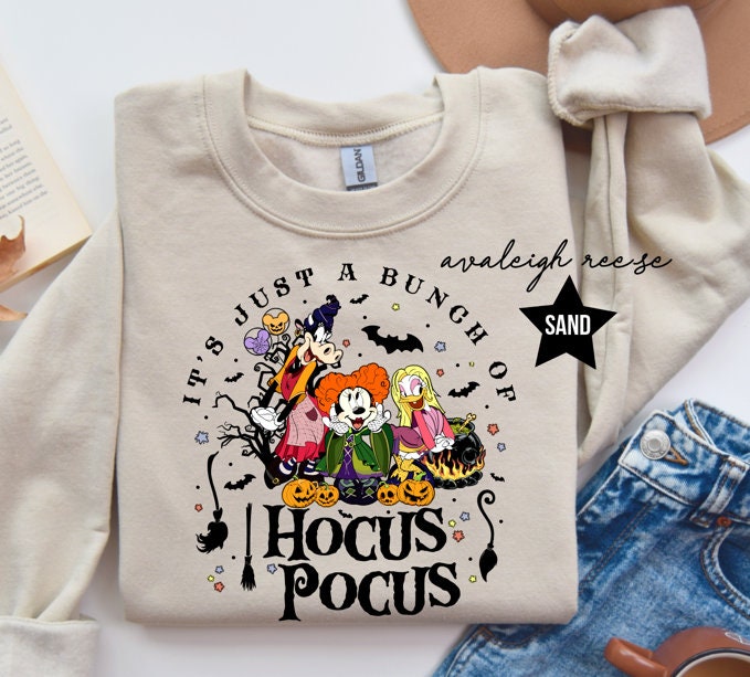 Mickey and Friends Hocus Pocus Halloween Shirt, Halloween Sweatshirt, Disney Hocus Pocus Shirts, Disneyland Shirts, Disney World Shirt