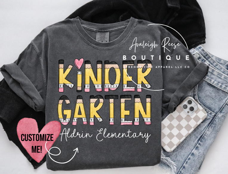 Personalized Kindergarten Sweatshirts & T-Shirts