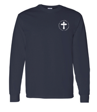 Navy Blue Long Sleeve - Pocket Logo