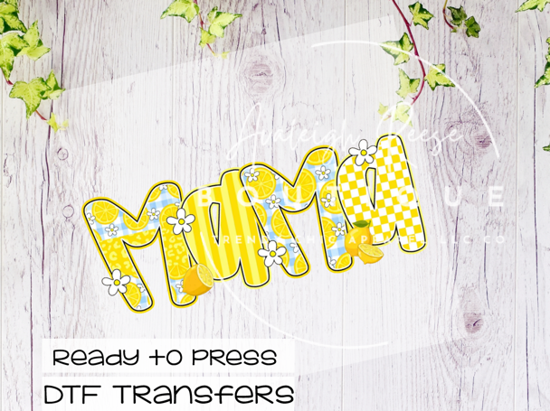 Mama Lemon Patterns DTF Transfer