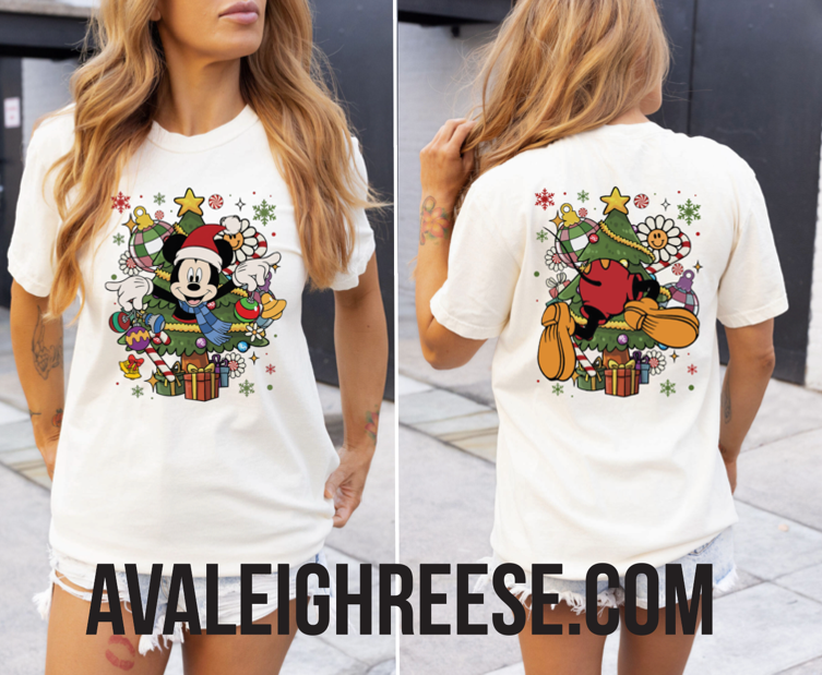 Mickey Tree Sweatshirts and T-Shirts (front/back design)