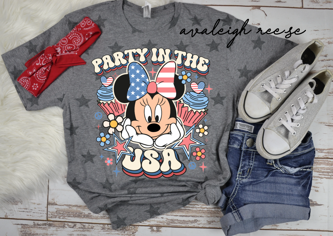 Party in the USA Minnie Tees