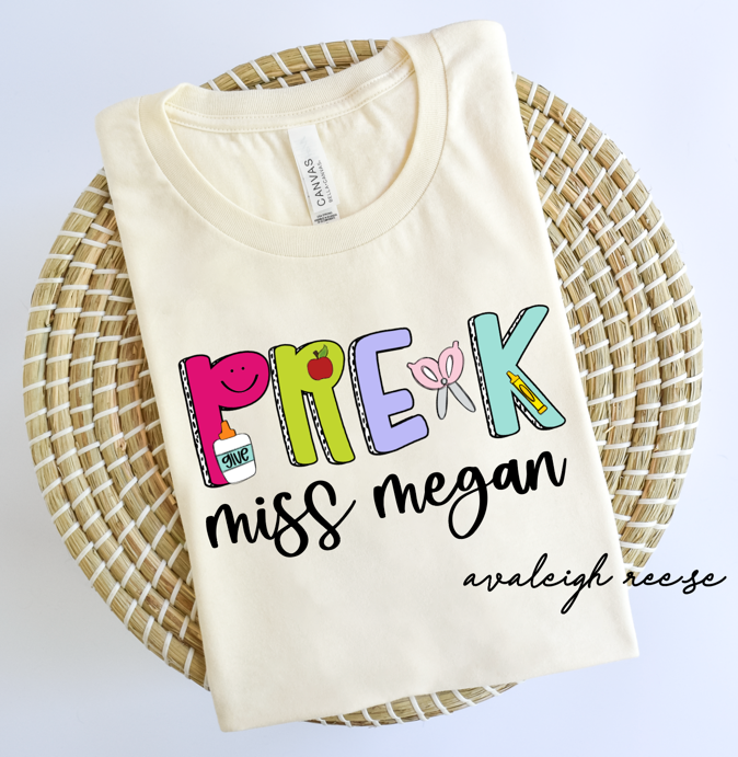 Custom Pre-K Teacher Shirt, Pre K Dream Team Shirt, Personalized Pre K Teacher, Back to School Teacher Gifts