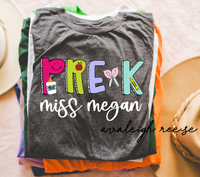 Custom Pre-K Teacher Shirt, Pre K Dream Team Shirt, Personalized Pre K Teacher, Back to School Teacher Gifts