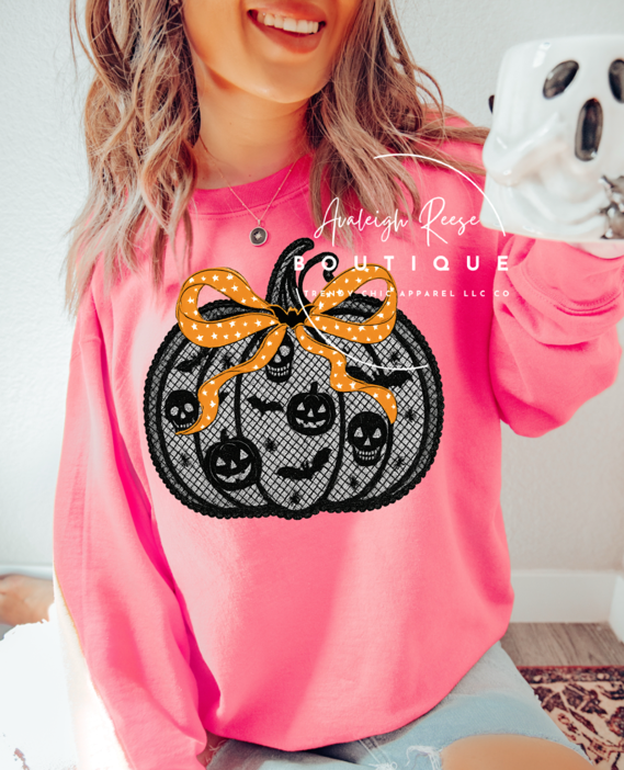 Pumpkin Lace Sweatshirts & T-Shirts