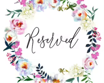 Reserved For Vanessa Abney