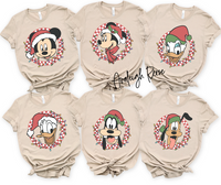 Retro Christmas Disney Characters