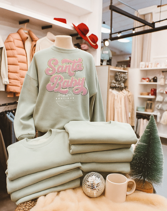 Santa Baby Chenille Patch Tees & Sweatshirts