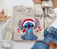 Stitch Christmas Candy Cane