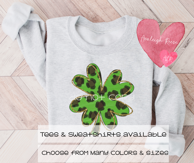 Leopard Clover Tees & Sweatshirts