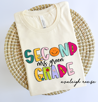 Custom Second Grade Teacher Shirt, Second Grade Dream Team Shirt, Personalized 2nd Grade Teacher, Back to School Teacher Gifts