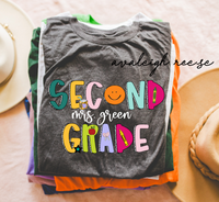 Custom Second Grade Teacher Shirt, Second Grade Dream Team Shirt, Personalized 2nd Grade Teacher, Back to School Teacher Gifts