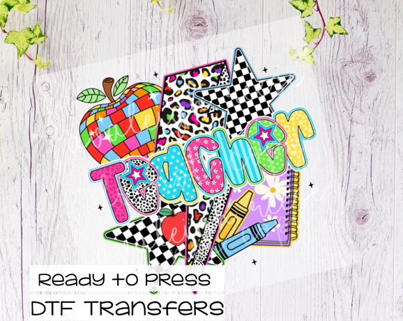 Teacher Collage DTF Transfer
