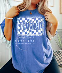 Teacher Checkered Sweatshirts & T-Shirts