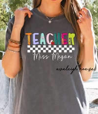 Custom Teacher Shirt, Dream Team Shirt, Personalized Teacher Shirts, Back to School Teacher Gifts