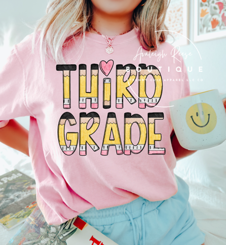 Personalized Third Grade Sweatshirts & T-Shirts