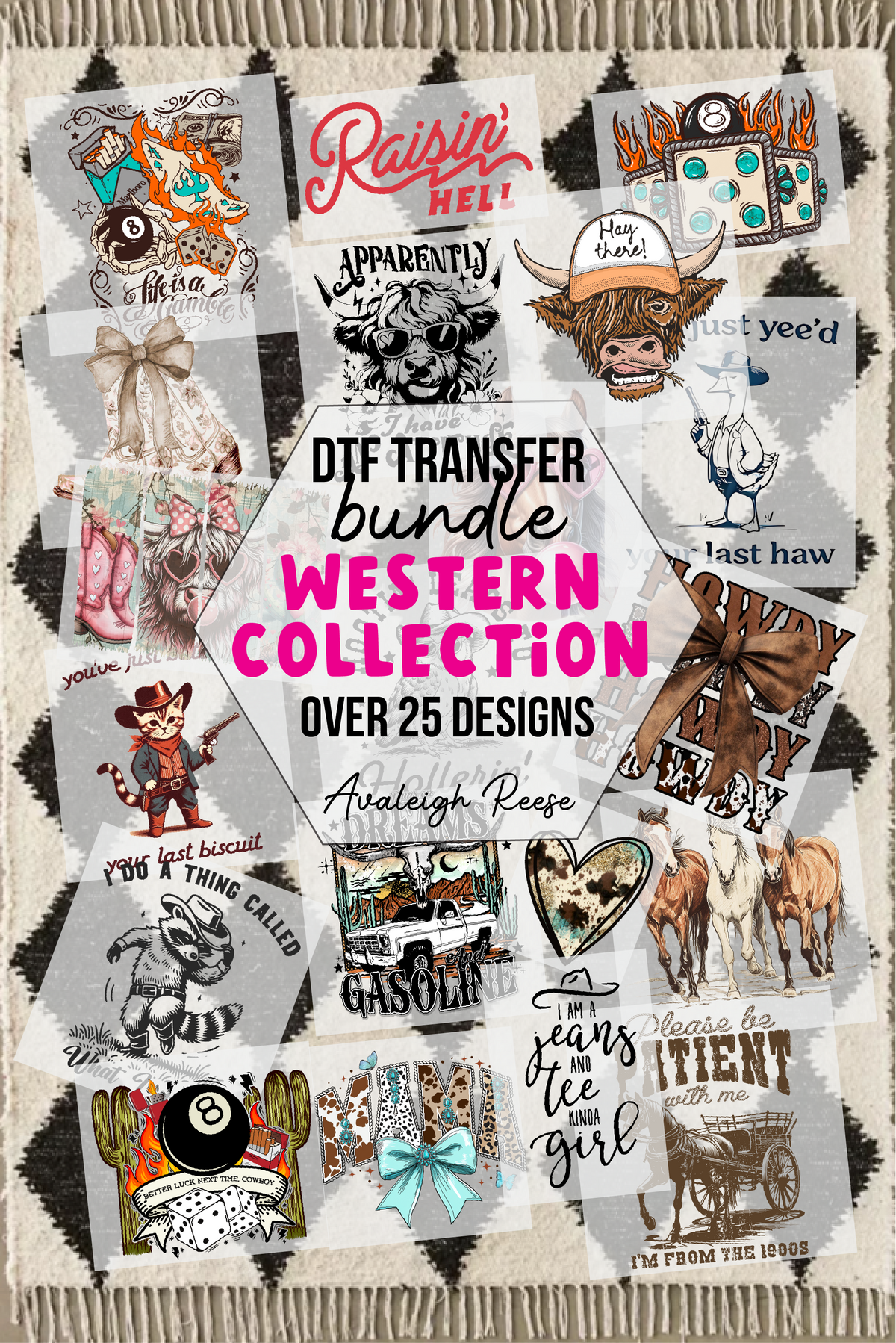 Western Bundle - DTF Transfer - Set of 28