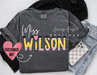Personalized Teacher Sweatshirts & T-Shirts