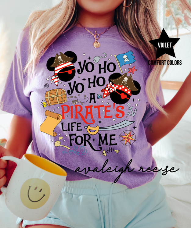 Yo Ho Yo Ho A Pirates Life For Me Tee